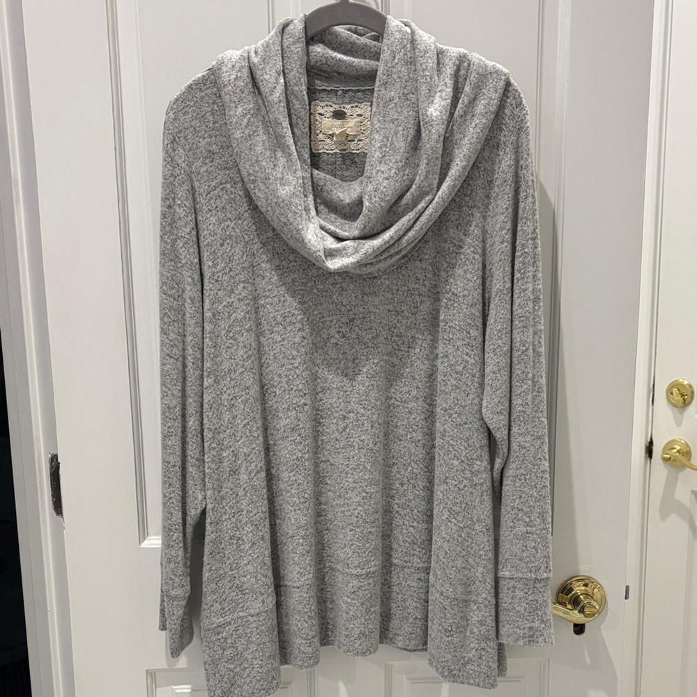 Cupio Heather Gray Sweater NWOT Size 1X
